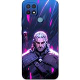Gramaphone Oppo A15 Uyumlu Geralt Desenli Telefon Kılıfı + Ekran Koruyucu - 5826