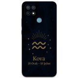 Gramaphone Oppo A15 Uyumlu Kova Burcu Desenli Telefon Kılıfı + Ekran Koruyucu - 5778