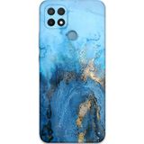 Gramaphone Oppo A15 Uyumlu Mermer Desenli Telefon Kılıfı + Ekran Koruyucu - 5812