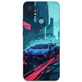 Gramaphone Oppo A15s ile Uyumlu Araba Desenli Telefon Kılıfı + Ekran Koruyucu - 5763