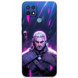 Gramaphone Oppo A15s ile Uyumlu Geralt Desenli Telefon Kılıfı + Ekran Koruyucu - 5826
