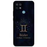 Gramaphone Oppo A15s ile Uyumlu İkizler Burcu Desenli Telefon Kılıfı + Ekran Koruyucu - 5770