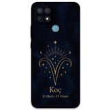 Gramaphone Oppo A15s ile Uyumlu Koç Burcu Desenli Telefon Kılıfı + Ekran Koruyucu - 5768