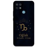 Gramaphone Oppo A15s ile Uyumlu Oğlak Burcu Desenli Telefon Kılıfı + Ekran Koruyucu - 5777