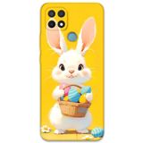 Gramaphone Oppo A15s ile Uyumlu Tavşan Desenli Telefon Kılıfı + Ekran Koruyucu - 5806