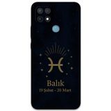 Gramaphone Oppo A15S Uyumlu Balık Burcu Desenli Telefon Kılıfı + Ekran Koruyucu - 5779