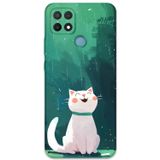 Gramaphone Oppo A15S Uyumlu Kedi Desenli Telefon Kılıfı + Ekran Koruyucu - 5781