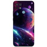 Gramaphone Oppo A15S Uyumlu Uzay Desenli Telefon Kılıfı + Ekran Koruyucu - 5862