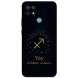 Gramaphone Oppo A15S Uyumlu Yay Burcu Desenli Telefon Kılıfı + Ekran Koruyucu - 5776