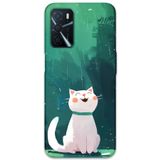 Gramaphone Oppo A55 ile Uyumlu Kedi Desenli Telefon Kılıfı + Ekran Koruyucu - 5781
