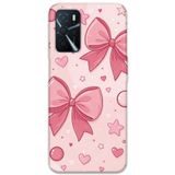 Gramaphone Oppo A55 ile Uyumlu Kurdele Desenli Telefon Kılıfı + Ekran Koruyucu - 5803