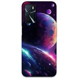 Gramaphone Oppo A55 ile Uyumlu Uzay Desenli Telefon Kılıfı + Ekran Koruyucu - 5862