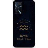 Gramaphone Oppo A55 Uyumlu Kova Burcu Desenli Telefon Kılıfı + Ekran Koruyucu - 5778