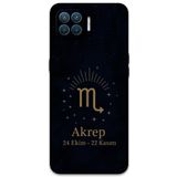 Gramaphone Oppo A73 ile Uyumlu Akrep Burcu Desenli Telefon Kılıfı + Ekran Koruyucu - 5775