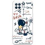 Gramaphone Oppo A73 ile Uyumlu Astronot Desenli Telefon Kılıfı + Ekran Koruyucu - 5858