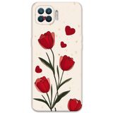 Gramaphone Oppo A73 ile Uyumlu Çiçek Desenli Telefon Kılıfı + Ekran Koruyucu - 5789