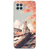 Gramaphone Oppo A73 ile Uyumlu Kedi Desenli Telefon Kılıfı + Ekran Koruyucu - 5784