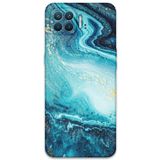 Gramaphone Oppo A73 ile Uyumlu Mermer Desenli Telefon Kılıfı + Ekran Koruyucu - 5818