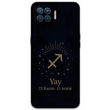 Gramaphone Oppo A73 ile Uyumlu Yay Burcu Desenli Telefon Kılıfı + Ekran Koruyucu - 5776