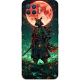 Gramaphone Oppo A73 Uyumlu Samuray Desenli Telefon Kılıfı + Ekran Koruyucu - 5822
