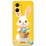 Gramaphone Oppo A96 ile Uyumlu Tavşan Desenli Telefon Kılıfı + Ekran Koruyucu - 5806