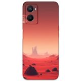 Gramaphone Oppo A96 ile Uyumlu Uzay Desenli Telefon Kılıfı + Ekran Koruyucu - 5859