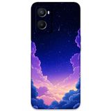 Gramaphone Oppo A96 ile Uyumlu Uzay Desenli Telefon Kılıfı + Ekran Koruyucu - 5867