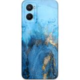 Gramaphone Oppo A96 Uyumlu Mermer Desenli Telefon Kılıfı + Ekran Koruyucu - 5812