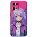 Gramaphone Oppo Reno 7 ile Uyumlu Anime Desenli Telefon Kılıfı + Ekran Koruyucu - 5742