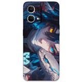 Gramaphone Oppo Reno 7 ile Uyumlu Anime Desenli Telefon Kılıfı + Ekran Koruyucu - 5748