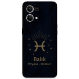 Gramaphone Oppo Reno 7 ile Uyumlu Balık Burcu Desenli Telefon Kılıfı + Ekran Koruyucu - 5779