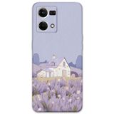 Gramaphone Oppo Reno 7 ile Uyumlu Çiçek Desenli Telefon Kılıfı + Ekran Koruyucu - 5800