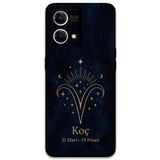 Gramaphone Oppo Reno 7 ile Uyumlu Koç Burcu Desenli Telefon Kılıfı + Ekran Koruyucu - 5768