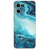 Gramaphone Oppo Reno 7 ile Uyumlu Mermer Desenli Telefon Kılıfı + Ekran Koruyucu - 5818