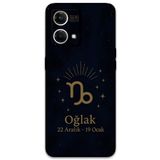 Gramaphone Oppo Reno 7 ile Uyumlu Oğlak Burcu Desenli Telefon Kılıfı + Ekran Koruyucu - 5777
