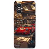 Gramaphone Oppo Reno 7 Lite ile Uyumlu Araba Desenli Telefon Kılıfı + Ekran Koruyucu - 5759
