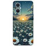 Gramaphone Oppo Reno 7 Lite ile Uyumlu Çiçek Desenli Telefon Kılıfı + Ekran Koruyucu - 5792