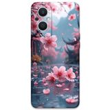 Gramaphone Oppo Reno 7 Lite ile Uyumlu Çiçek Desenli Telefon Kılıfı + Ekran Koruyucu - 5794