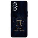Gramaphone Oppo Reno 7 Lite ile Uyumlu İkizler Burcu Desenli Telefon Kılıfı + Ekran Koruyucu - 5770