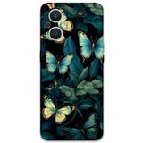 Gramaphone Oppo Reno 7 Lite ile Uyumlu Kelebek Desenli Telefon Kılıfı + Ekran Koruyucu - 5791