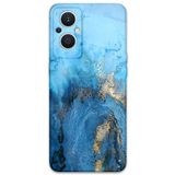 Gramaphone Oppo Reno 7 Lite ile Uyumlu Mermer Desenli Telefon Kılıfı + Ekran Koruyucu - 5812