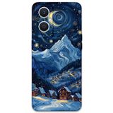 Gramaphone Oppo Reno 7 Lite ile Uyumlu Uzay Desenli Telefon Kılıfı + Ekran Koruyucu - 5857