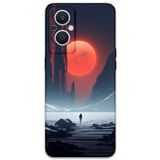 Gramaphone Oppo Reno 7 Lite ile Uyumlu Uzay Desenli Telefon Kılıfı + Ekran Koruyucu - 5861