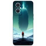 Gramaphone Oppo Reno 7 Lite ile Uyumlu Uzay Desenli Telefon Kılıfı + Ekran Koruyucu - 5864