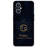 Gramaphone Oppo Reno 7 Lite ile Uyumlu Yengeç Burcu Desenli Telefon Kılıfı + Ekran Koruyucu - 5771