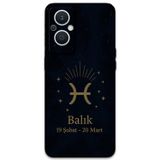Gramaphone Oppo Reno 7 Lite Uyumlu Balık Burcu Desenli Telefon Kılıfı + Ekran Koruyucu - 5779