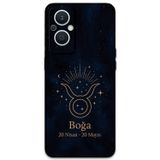 Gramaphone Oppo Reno 7 Lite Uyumlu Boğa Burcu Desenli Telefon Kılıfı + Ekran Koruyucu - 5769