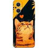 Gramaphone Oppo Reno 7 Lite Uyumlu Kedi Desenli Telefon Kılıfı + Ekran Koruyucu - 5783