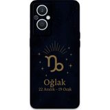 Gramaphone Oppo Reno 7 Lite Uyumlu Oğlak Burcu Desenli Telefon Kılıfı + Ekran Koruyucu - 5777