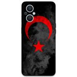 Gramaphone Oppo Reno 7 Lite Uyumlu Türk Bayrağı Desenli Telefon Kılıfı + Ekran Koruyucu - 5852
